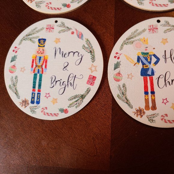 Nutcracker Christmas Ornaments 40pc Holiday Decor Wood Tree Decorations Xmas New - Picture 8 of 11